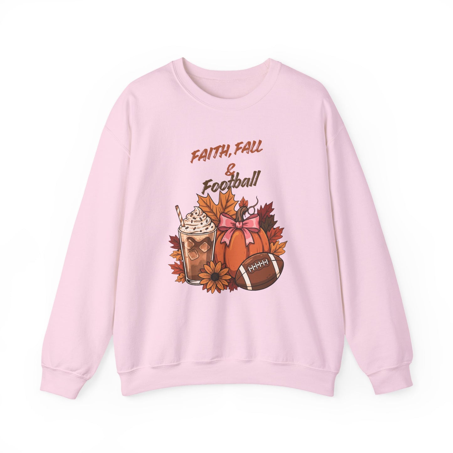 Fall Faith & Football Crewneck Sweatshirt