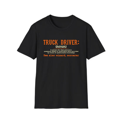 Truck Driver Definition T-Shirt | Funny Unisex Softstyle Tee for Truckers