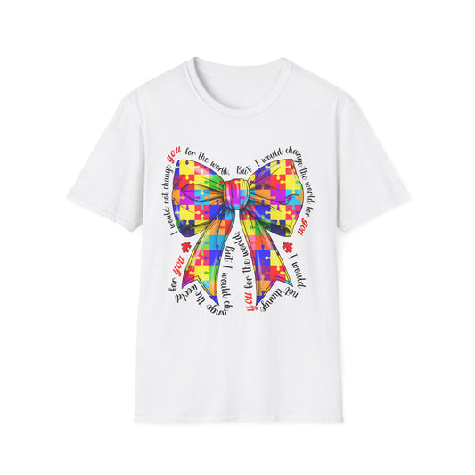 Colorful Bow Pride T-Shirt, LGBTQ+ Gift, Rainbow Graphic Tee, Unisex Fashion, Fun Party Shirt