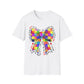 Colorful Bow Pride T-Shirt, LGBTQ+ Gift, Rainbow Graphic Tee, Unisex Fashion, Fun Party Shirt