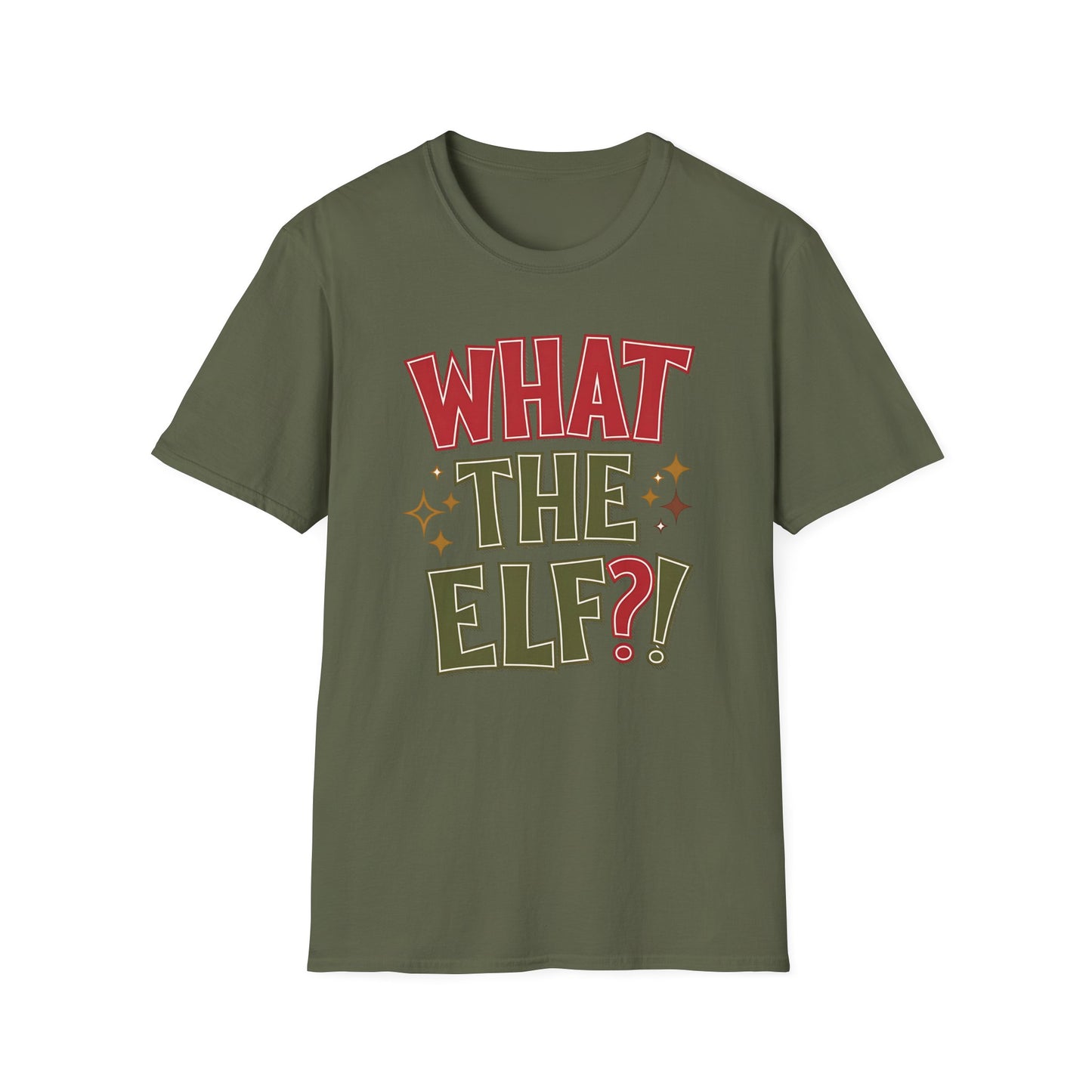 What The Elf?! Christmas T-Shirt — Funny Holiday Graphic Tee