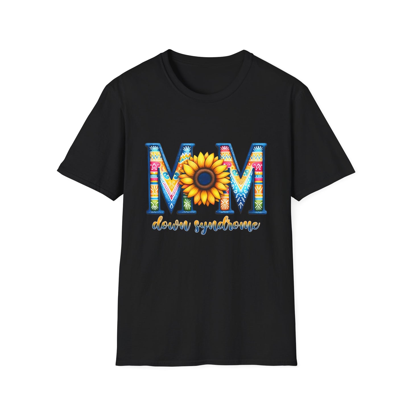Colorful Mom Sunflower T-Shirt - Perfect Gift for Mother's Day, Birthday, Family Gatherings, Stylish Summer Wear