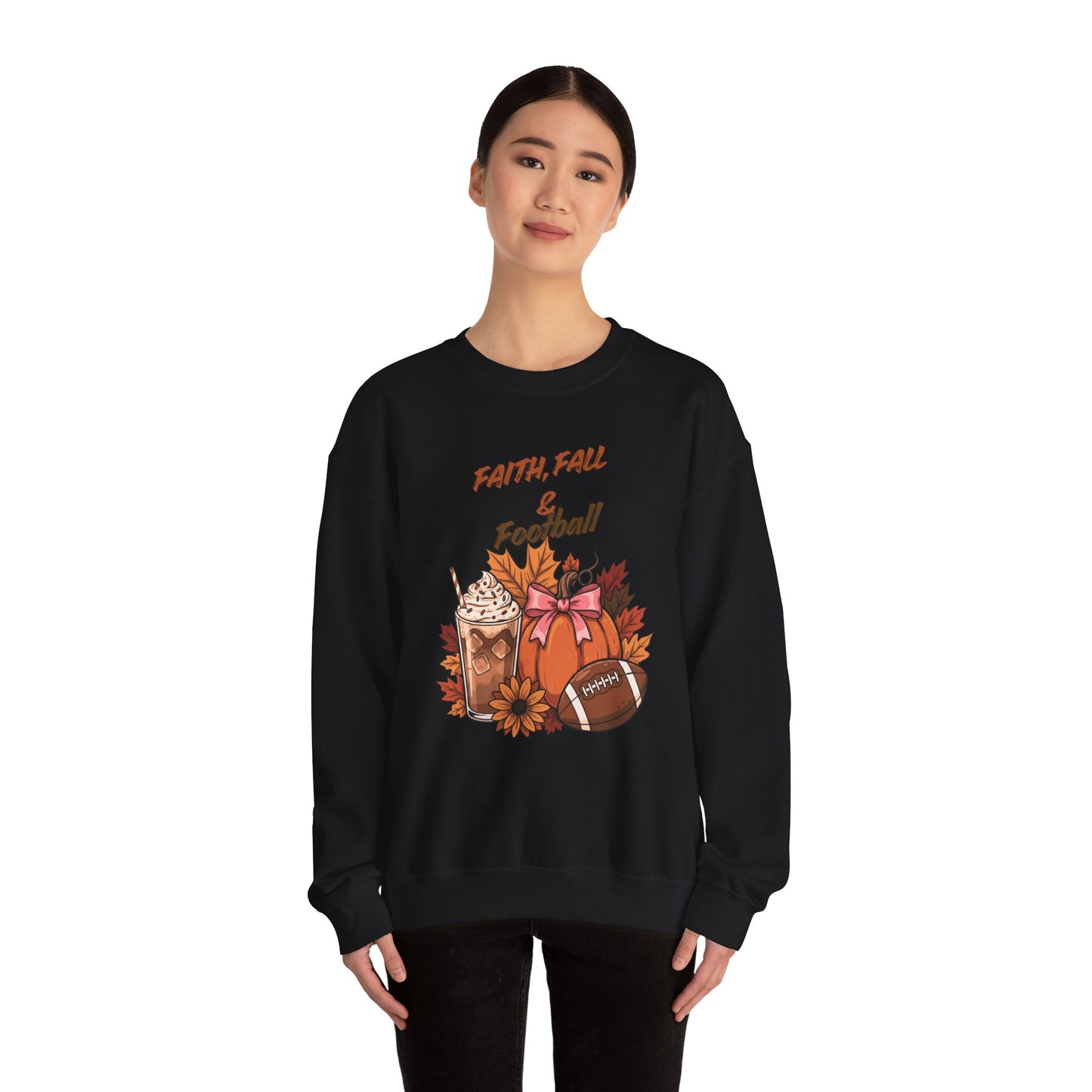 Fall Faith & Football Crewneck Sweatshirt