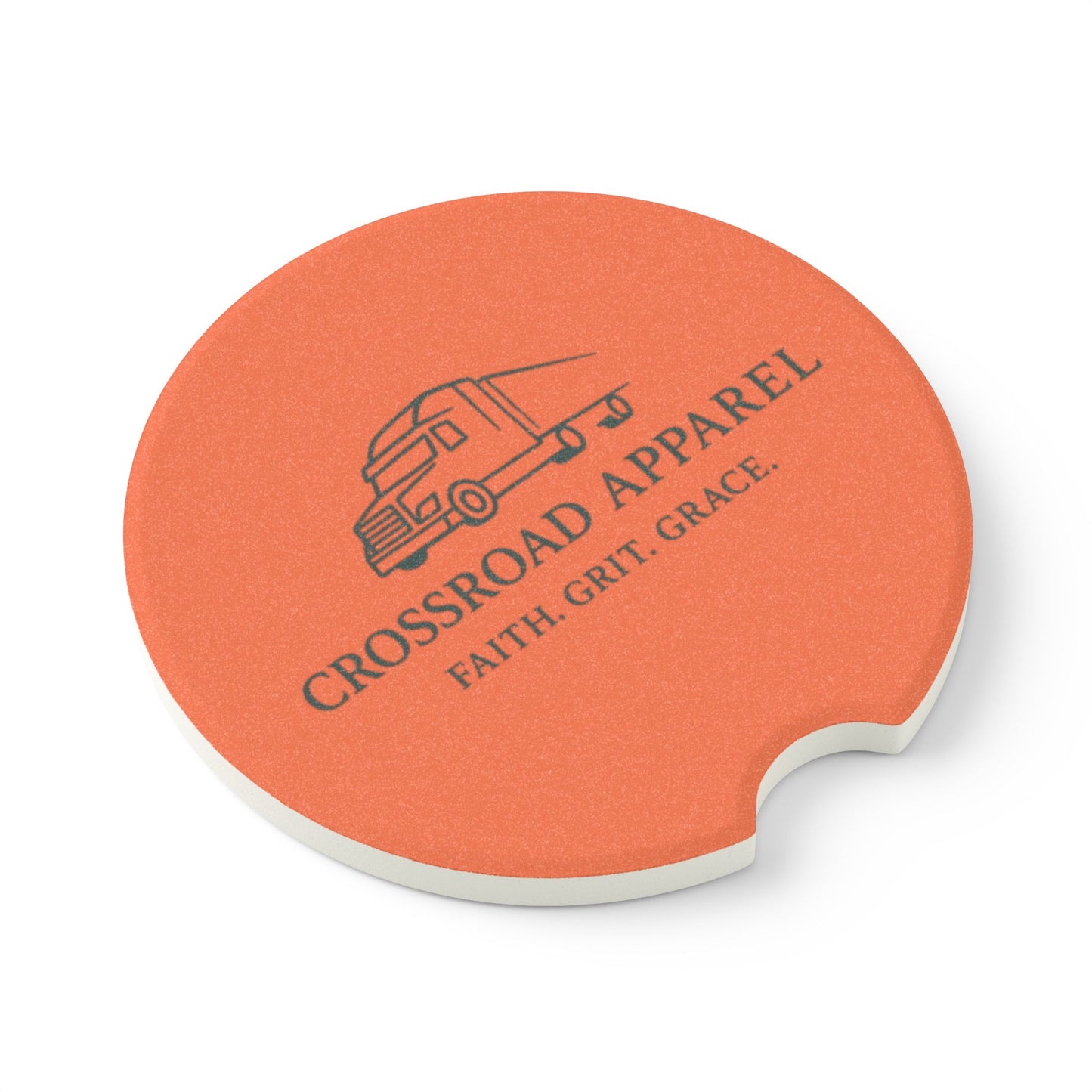 Faith-Inspired Soapstone Car Coaster - Grit & Grace
