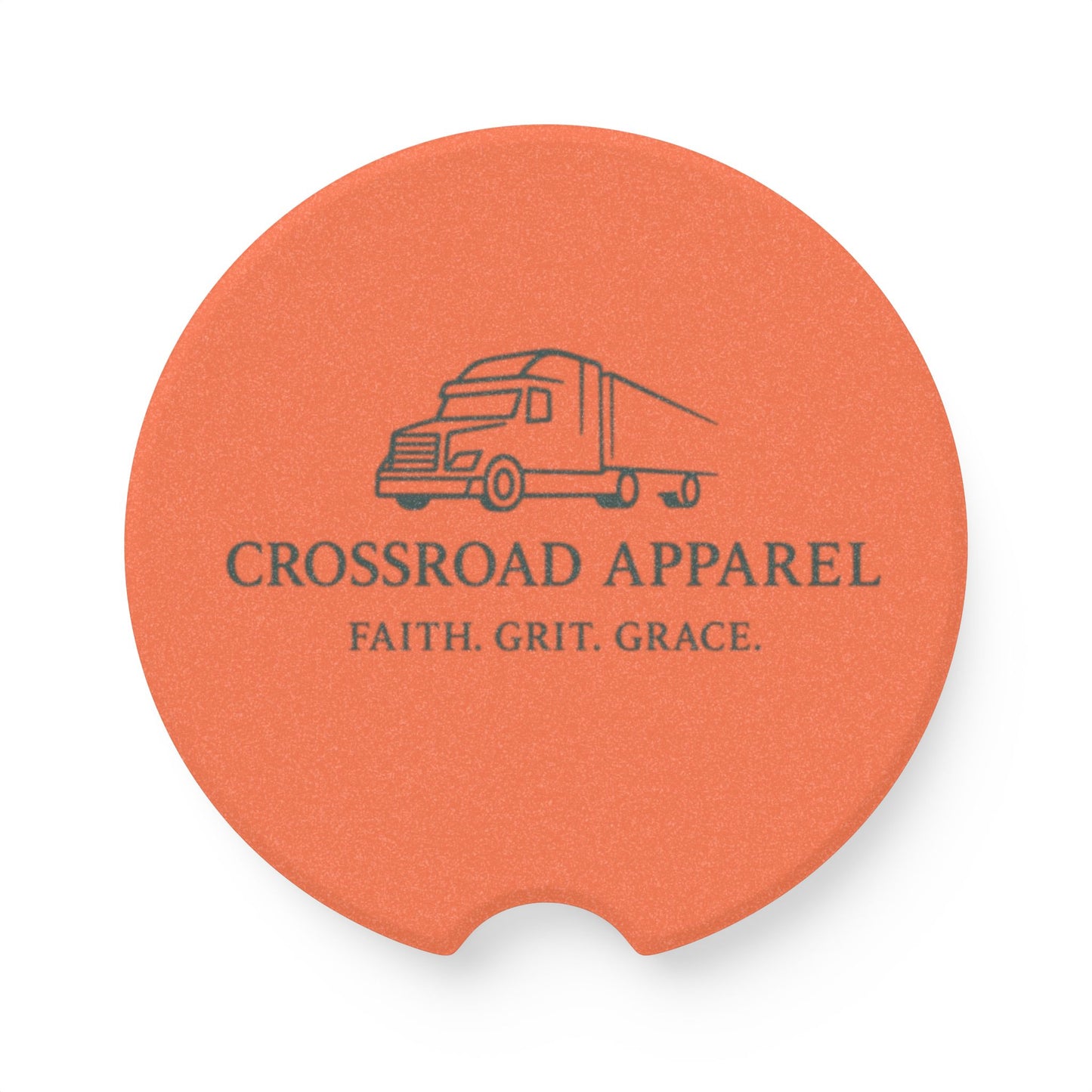 Faith-Inspired Soapstone Car Coaster - Grit & Grace