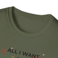 Christmas T-Shirt — "All I Want for Christmas is a Silent Night" Holiday Tee