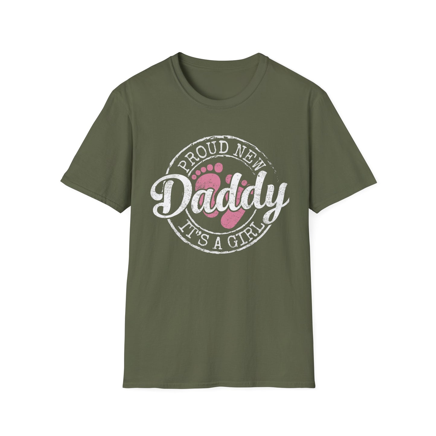Proud New Daddy T-Shirt | Unisex Softstyle Tee for New Fathers, Baby Shower Gift, Father's Day, Cute Dad Apparel, New Parent