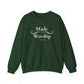 Made to Worship Sweatshirt - Psalm 92 Christian Crewneck