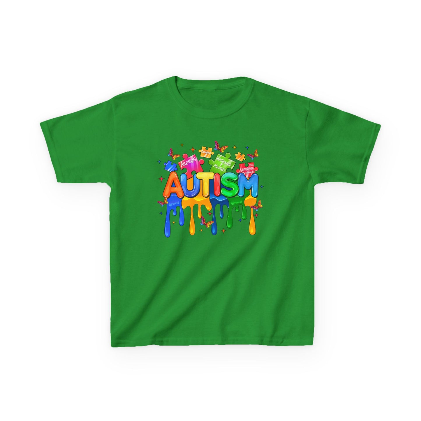 Colorful Autism Awareness Kids Tee, Autism Support T-Shirt, Kids Educational Apparel, Fun Children's Gifts, Family Awareness Shirt