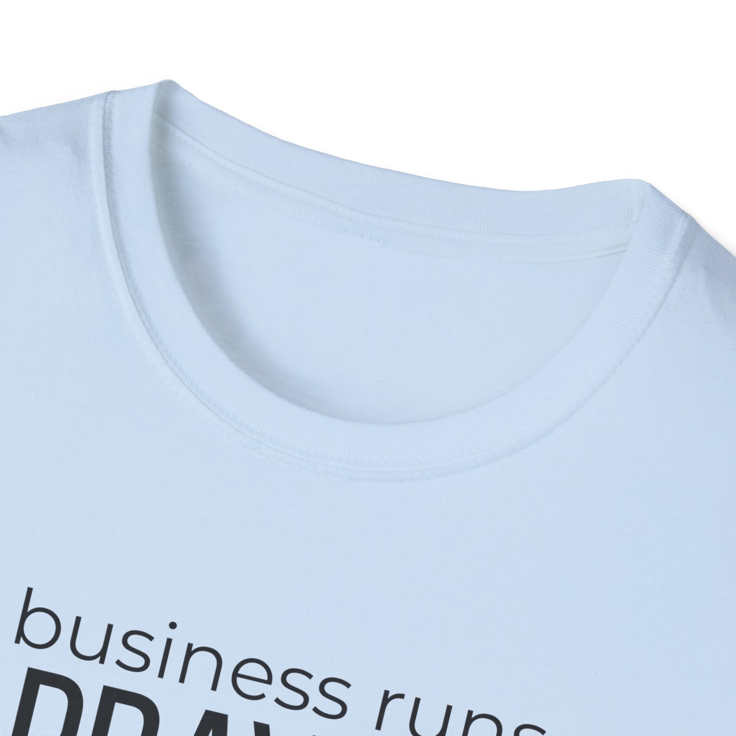 Prayer & Purpose T-Shirt — "My business runs on PRAYER & purpose" Inspirational Christian Tee