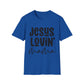Jesus Lovin' Mama Unisex Softstyle T-Shirt | Mother's Day Gift, Christian Tee, Casual Wear, Faith-Based Fashion, Family Reunion Shirt