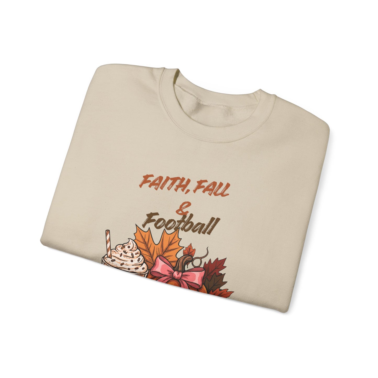 Fall Faith & Football Crewneck Sweatshirt