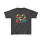 Colorful Autism Awareness Kids Tee, Bright Rainbow Tee, Support, Understand, Love, Gift for Autism Month, Kids Apparel