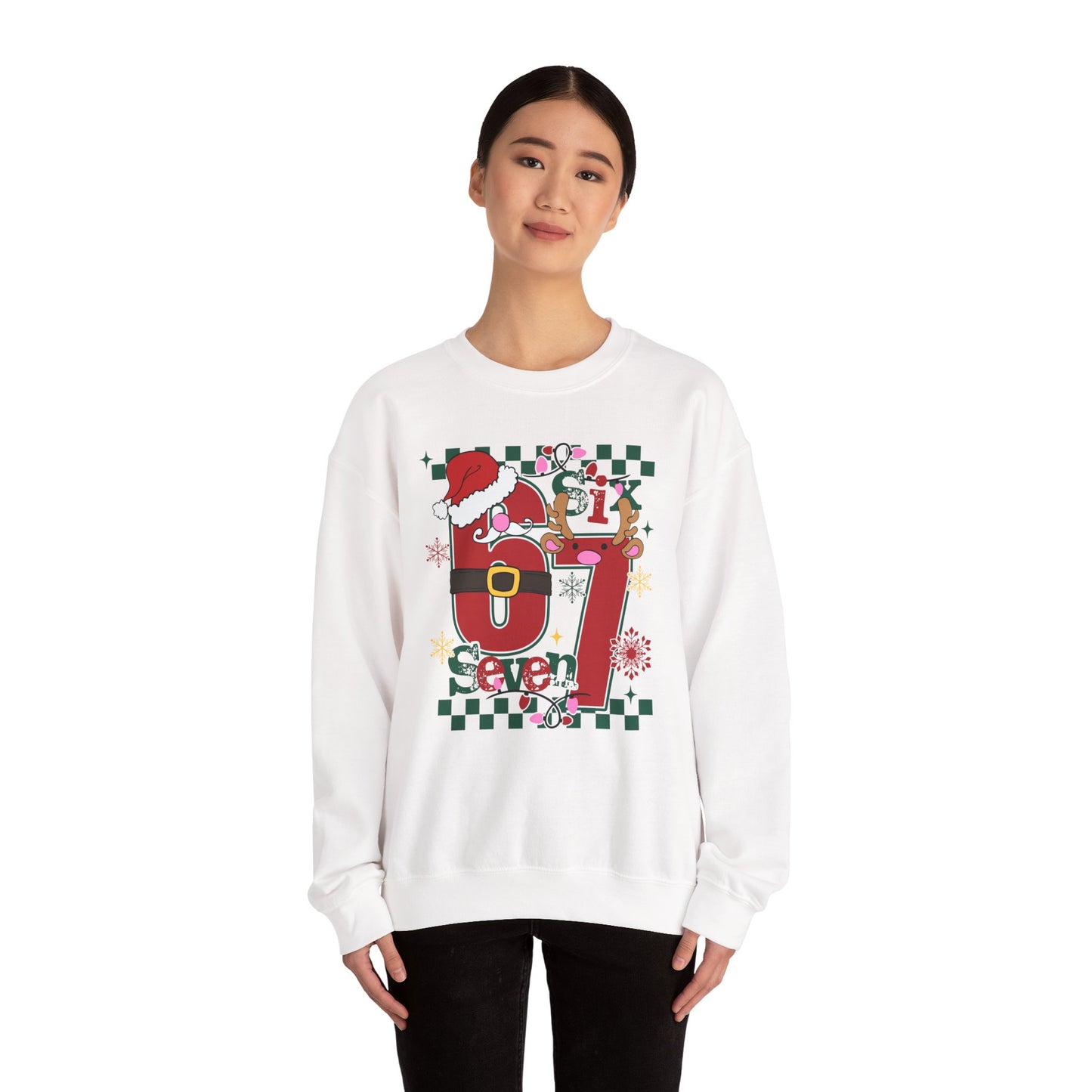 Festive Santa Crewneck Sweatshirt - Holiday Cheer