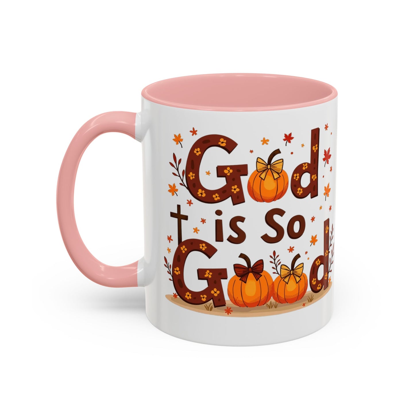 God Is So Good Fall Coffee Mug — Thanksgiving Pumpkin Accent Mug (11/15oz)