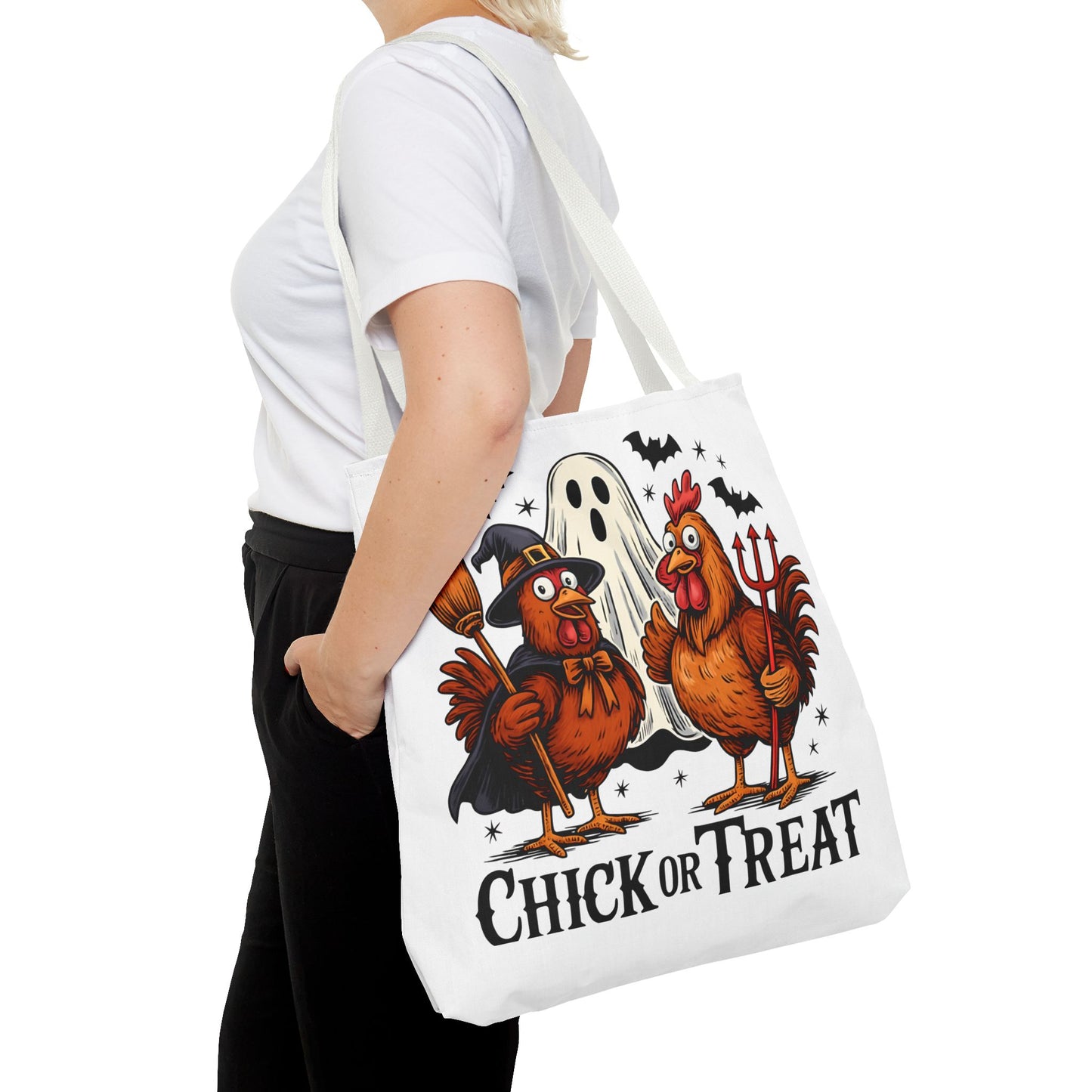 Halloween Chick or Treat Tote Bag