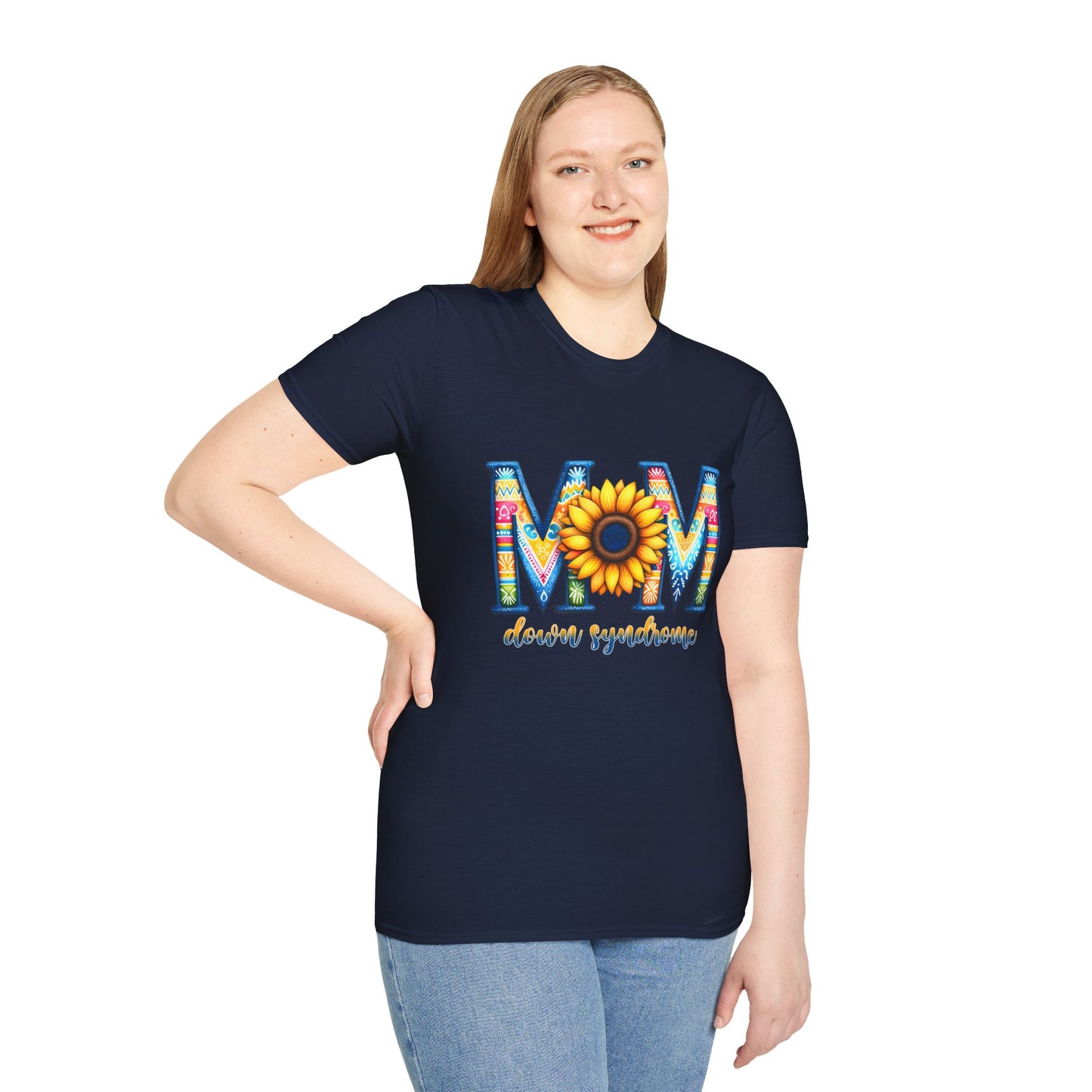 Colorful Mom Sunflower T-Shirt - Perfect Gift for Mother's Day, Birthday, Family Gatherings, Stylish Summer Wear