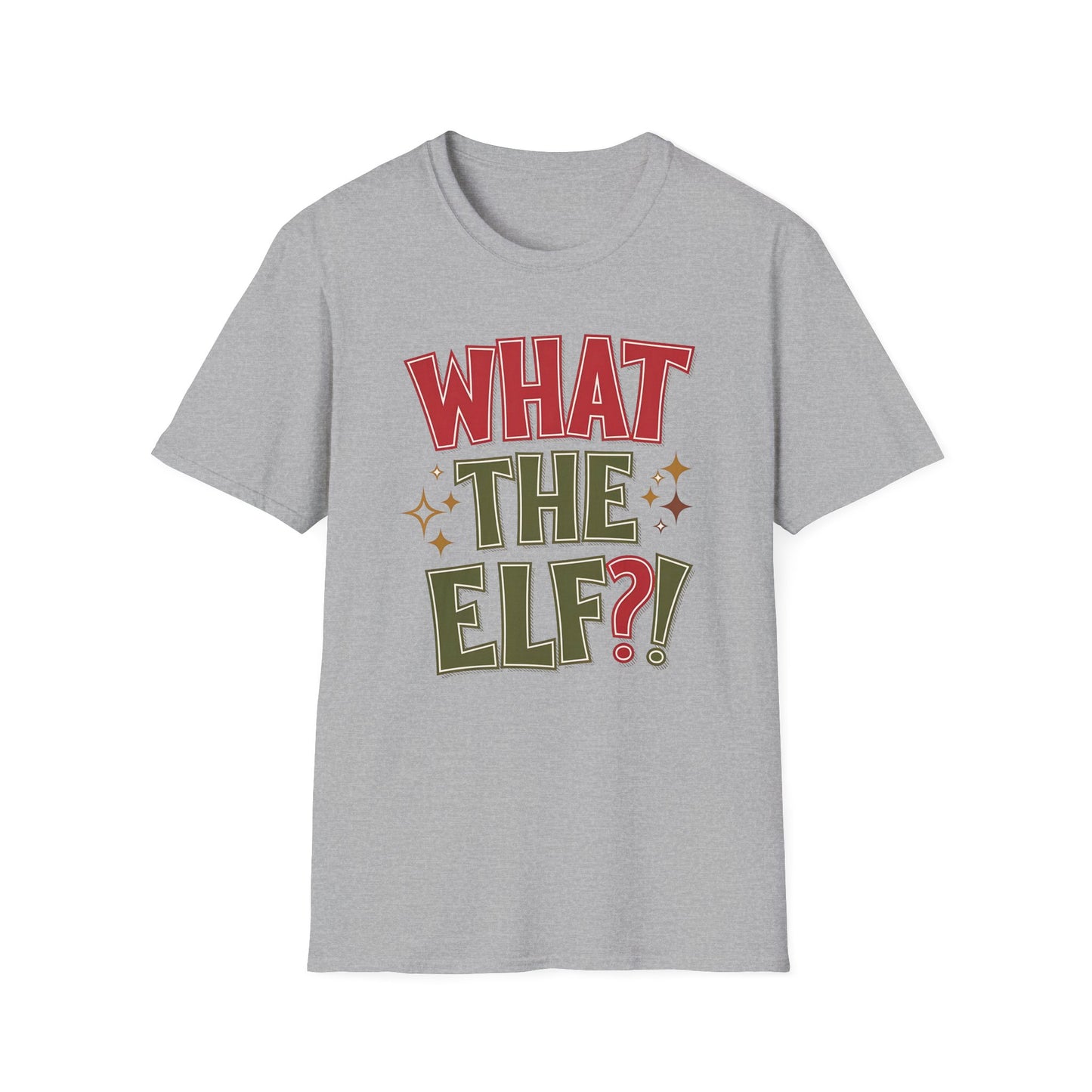 What The Elf?! Christmas T-Shirt — Funny Holiday Graphic Tee