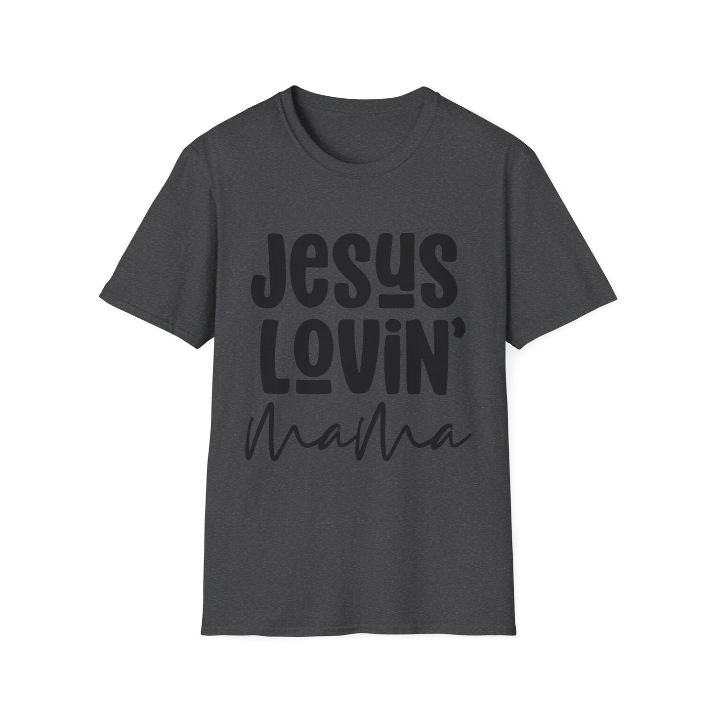 Jesus Lovin' Mama Unisex Softstyle T-Shirt | Mother's Day Gift, Christian Tee, Casual Wear, Faith-Based Fashion, Family Reunion Shirt