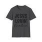 Jesus Lovin' Mama Unisex Softstyle T-Shirt | Mother's Day Gift, Christian Tee, Casual Wear, Faith-Based Fashion, Family Reunion Shirt