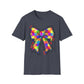 Colorful Bow Graphic Tee for All Celebrations, Unisex Graphic T-Shirt, Gift for Friends, Birthday Tee, Fun Party Shirt