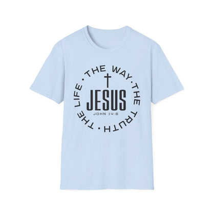 Jesus John 14:6 T-Shirt — The Way, The Truth, The Life Christian Tee
