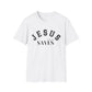 Jesus Saves Unisex Softstyle T-Shirt, Inspirational Graphic Tee, Christian Apparel, Faith-Based Gift, Casual Wear