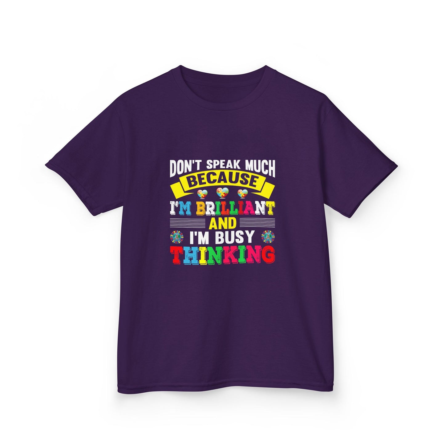 Brilliant Thinker Kids Tee - Fun Graphic T-Shirt, Gift for Bright Kids, School Wear, Birthday Present, Motivational Top