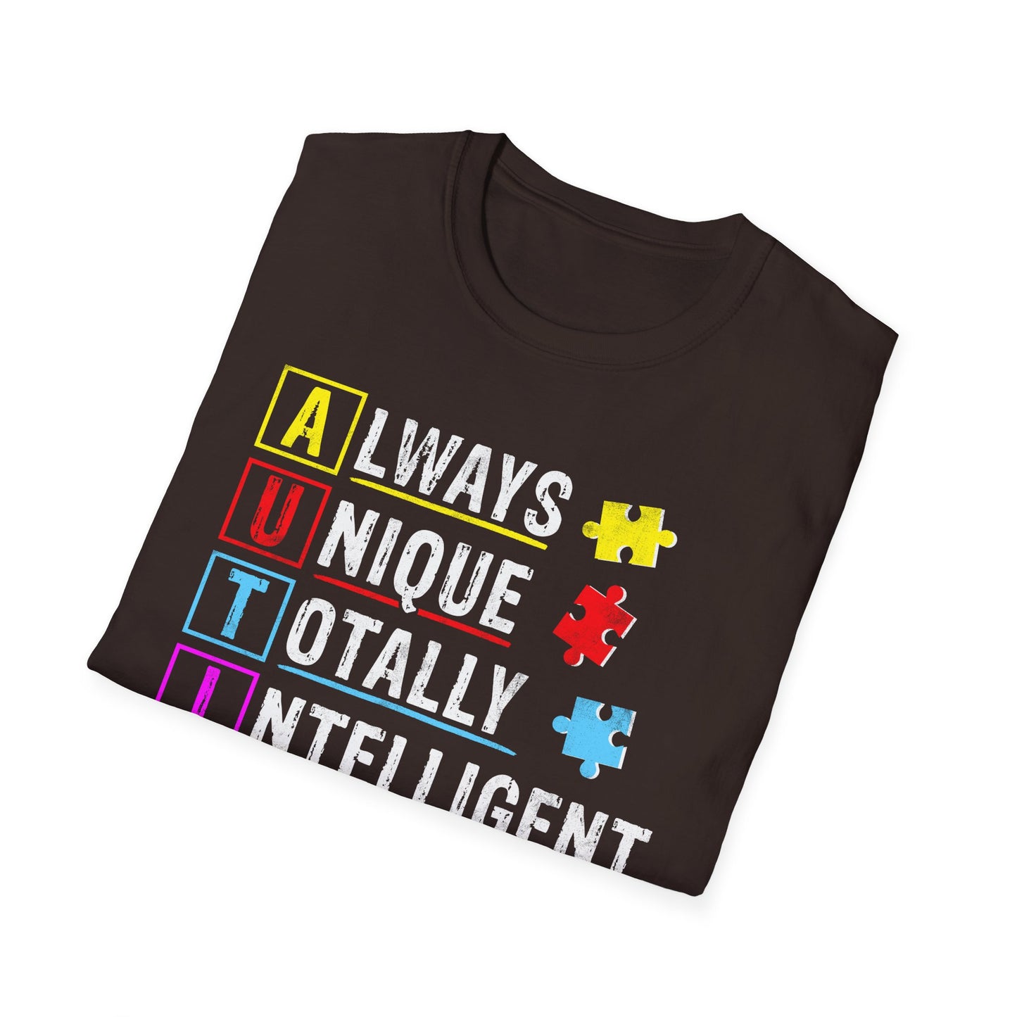 Unisex Autism Awareness T-Shirt, Softstyle Tee, Unique Gift for Awareness Events, Casual Wear, Comfortable Daily Shirt
