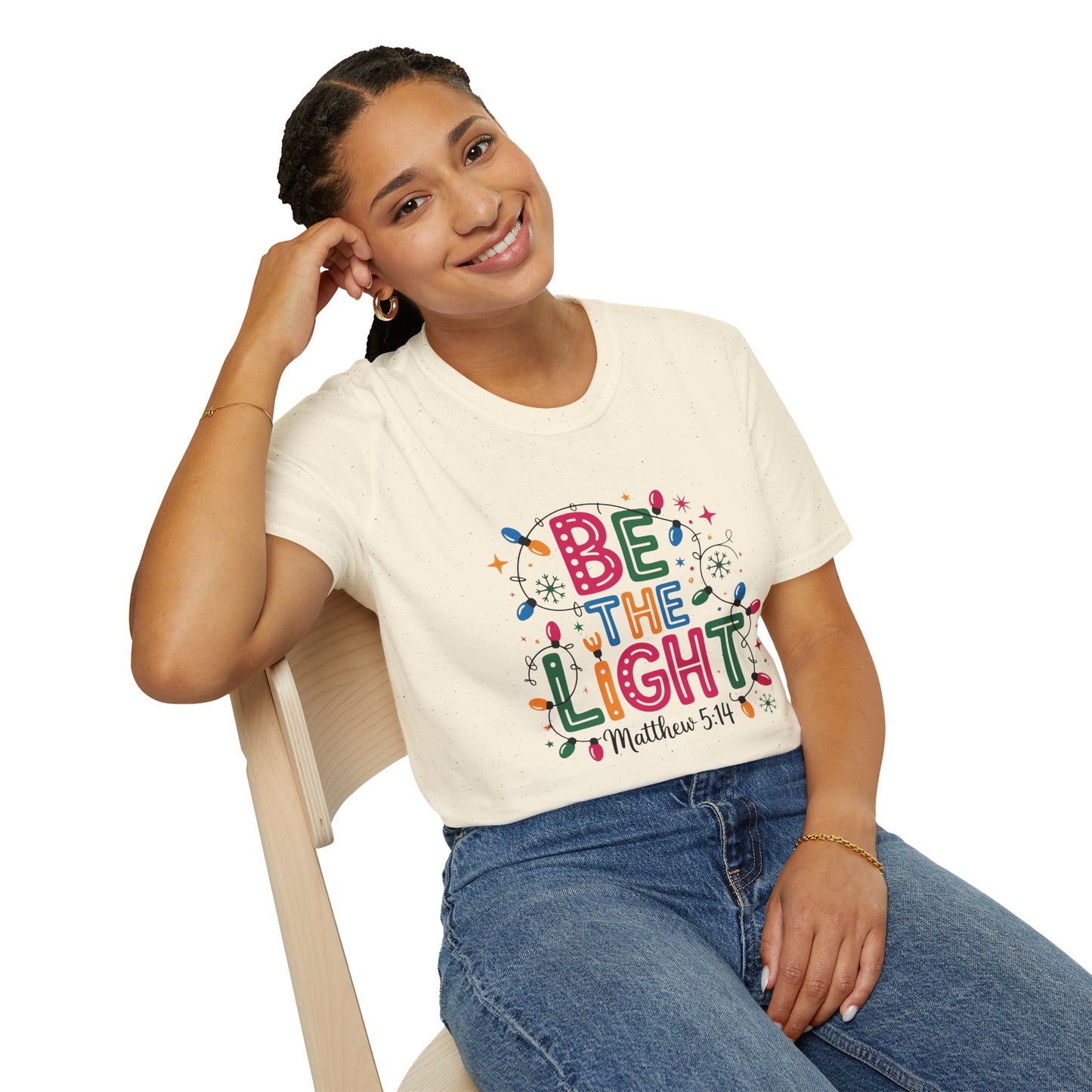 Be the Light Unisex T-Shirt - Inspirational Faith Shirt
