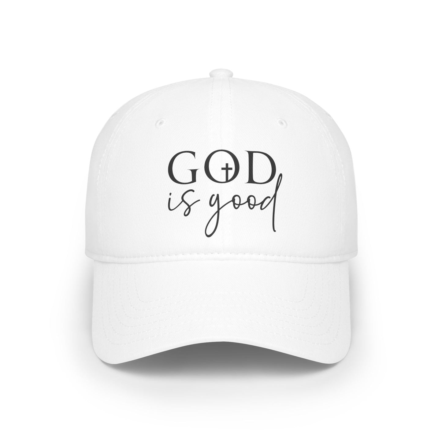 Faith-Inspired Low Profile Baseball Cap - God is Good, Christian Gift, Casual Wear, Everyday Style, Religious Cap