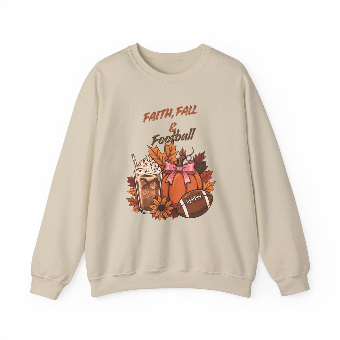 Fall Faith & Football Crewneck Sweatshirt
