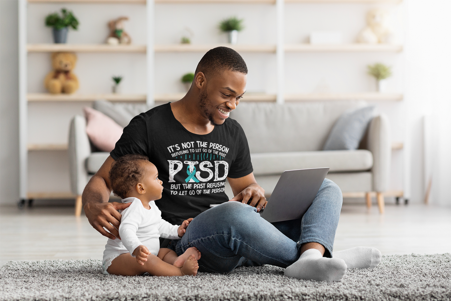 PTSD Awareness T-Shirt, Unisex Softstyle Tee, Mental Health Support Shirt, Gift for Survivors, Comfortable Casual Wear