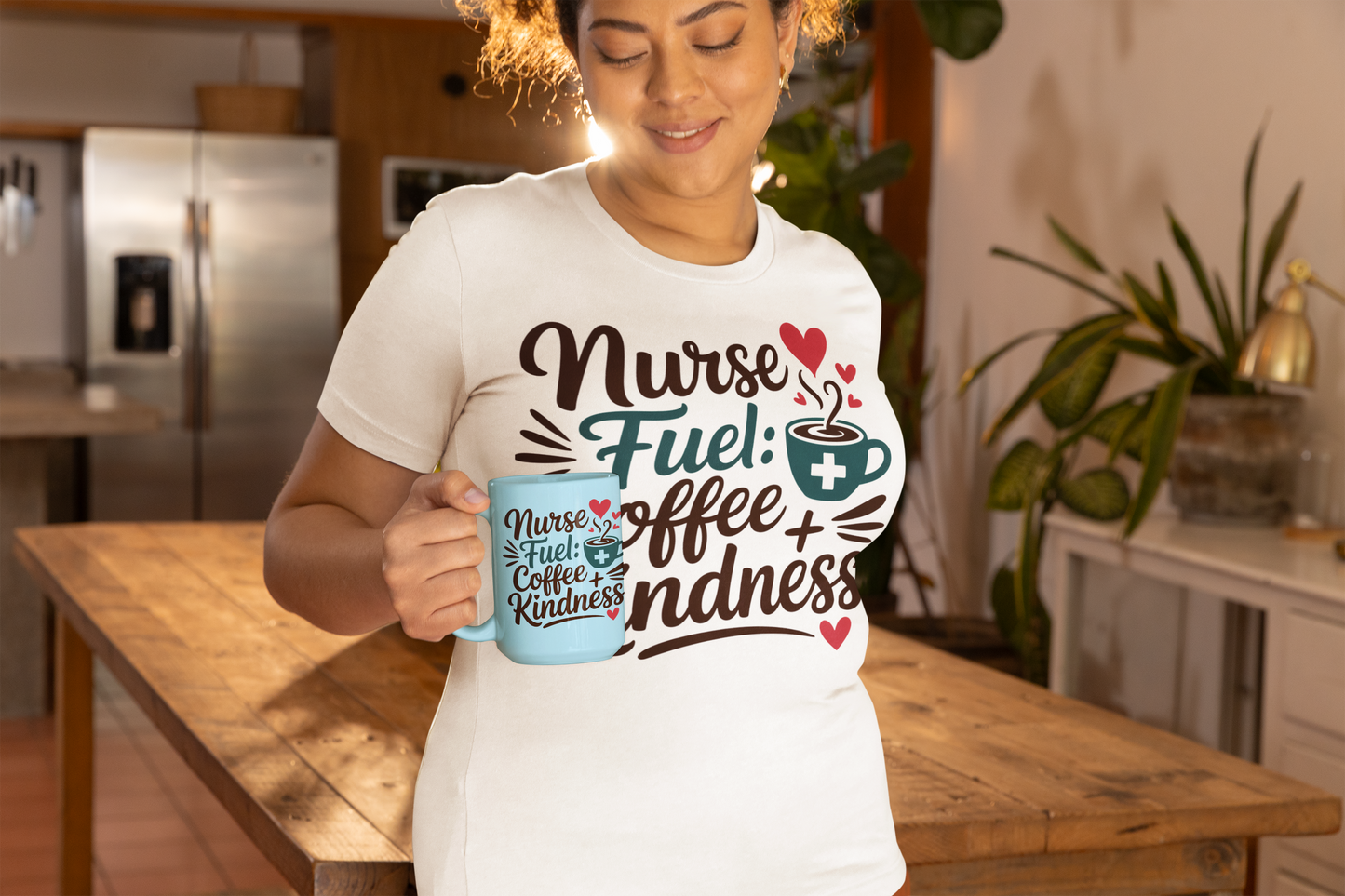Nurse Fuel T-Shirt - Coffee and Kindness Tee, Gift for Nurses, Cute Nursing Shirt, Healthcare Apparel, Appreciation Day Outfit