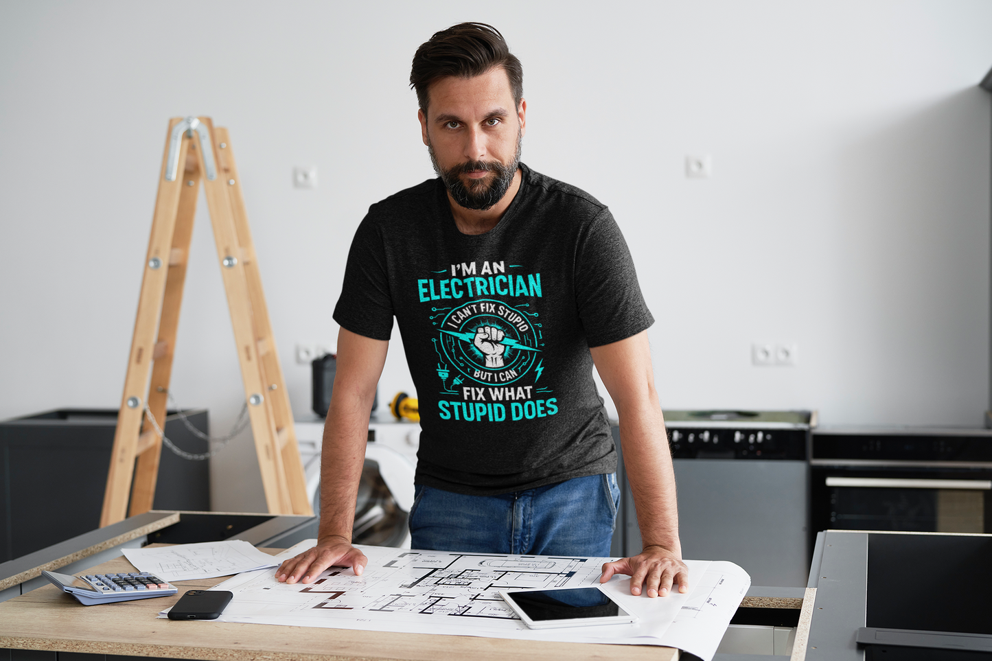 Electrician Humor T-Shirt | Funny Gift for Electricians, Unisex Softstyle Tee, Birthday Gift, Graduation, Work Apparel