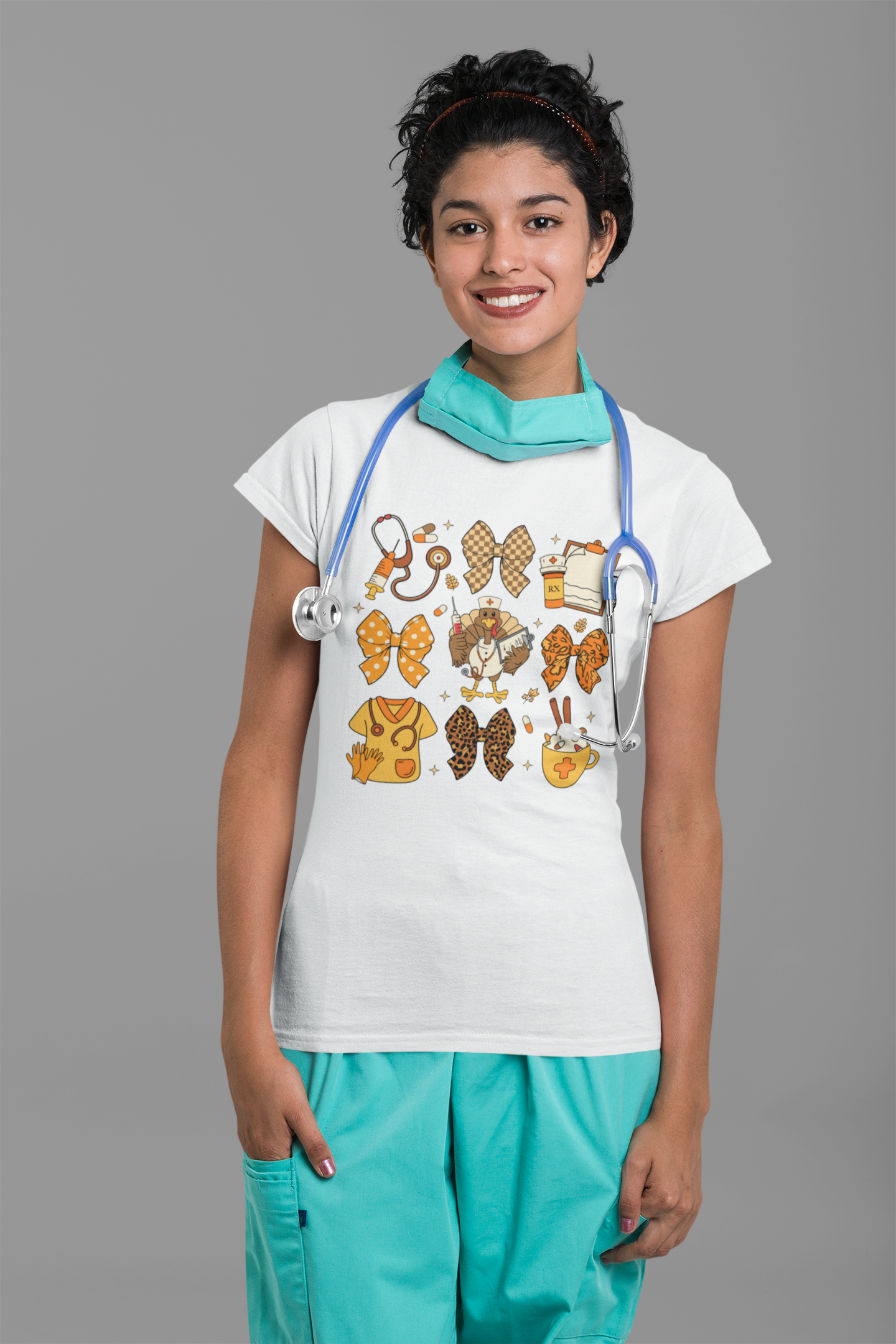 Fall Festivities Unisex T-Shirt with Cute Bow Designs