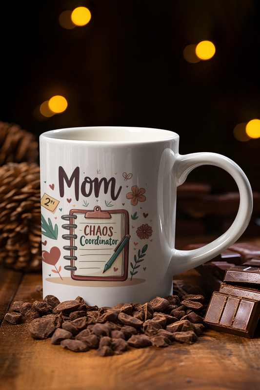 Teacher Mom Ceramic Mug — 'Mom of a 2nd Grader' Floral Gift (11oz & 15oz)