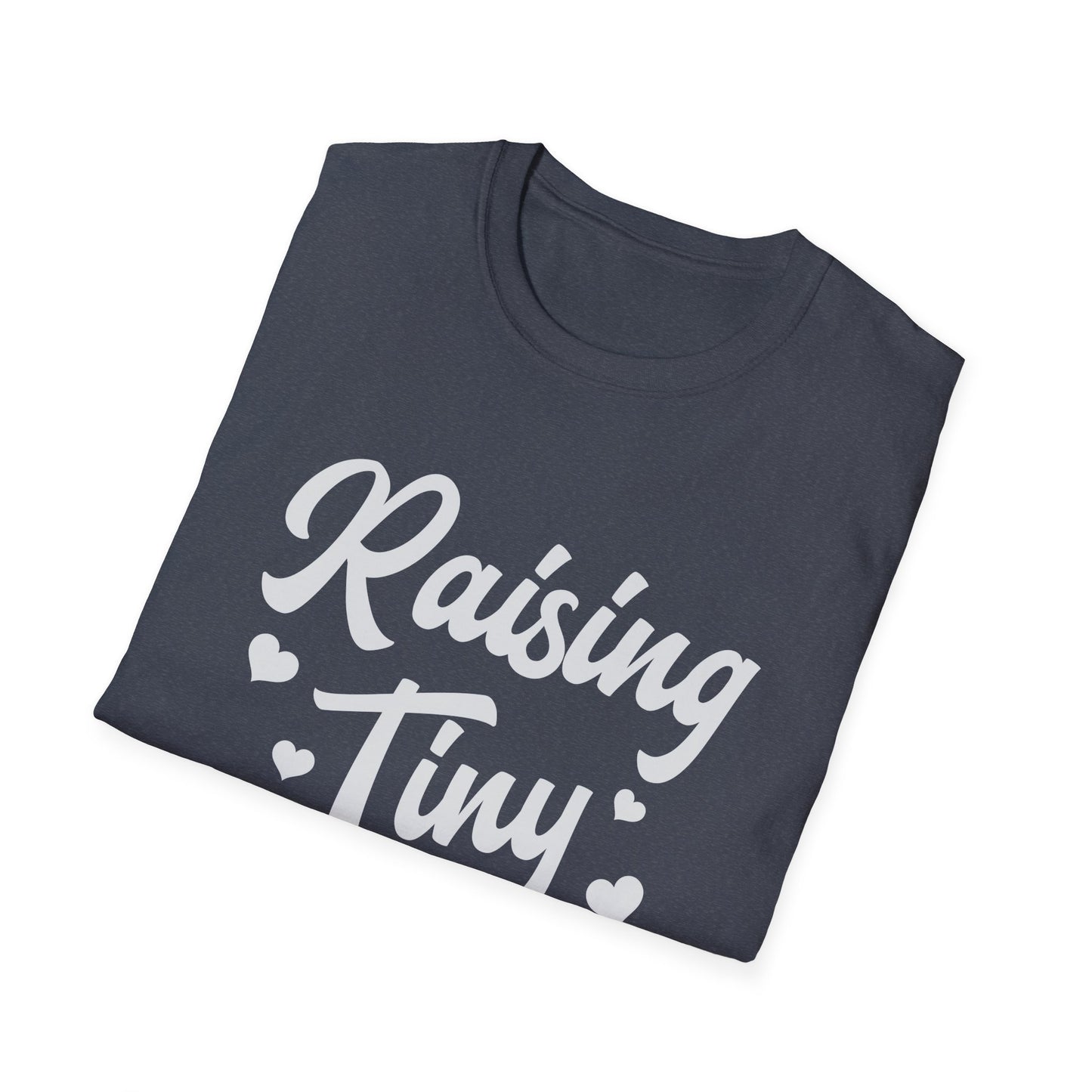Raising Tiny Disciples Unisex Softstyle T-Shirt, Comfortable T-Shirt, Family Reunion Gift, Casual Wear, Faith-Based Apparel, Cute Kids Theme