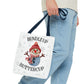 Holiday Snowman Tote Bag — “Bundle Up Buttercup” Christmas Market Tote