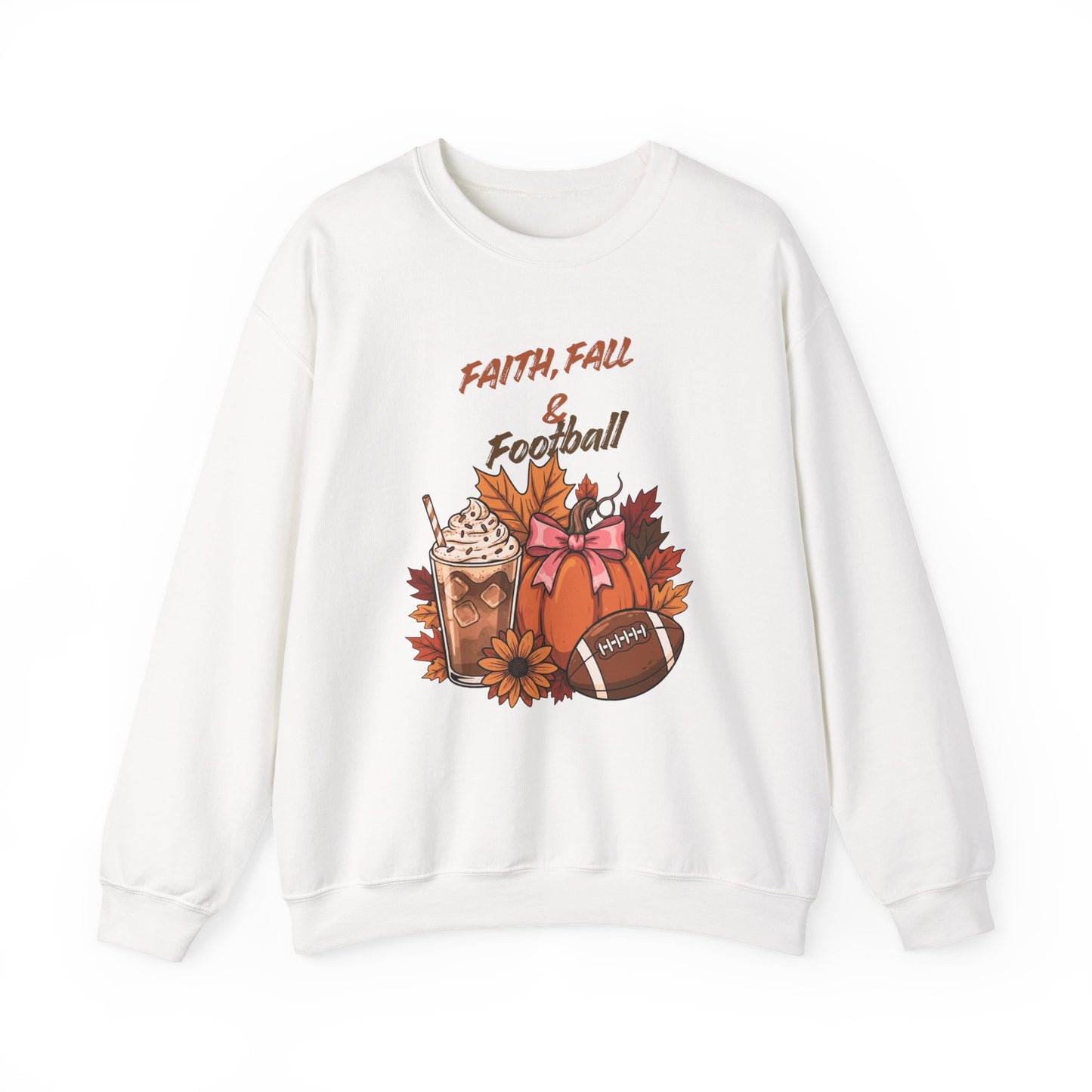 Fall Faith & Football Crewneck Sweatshirt