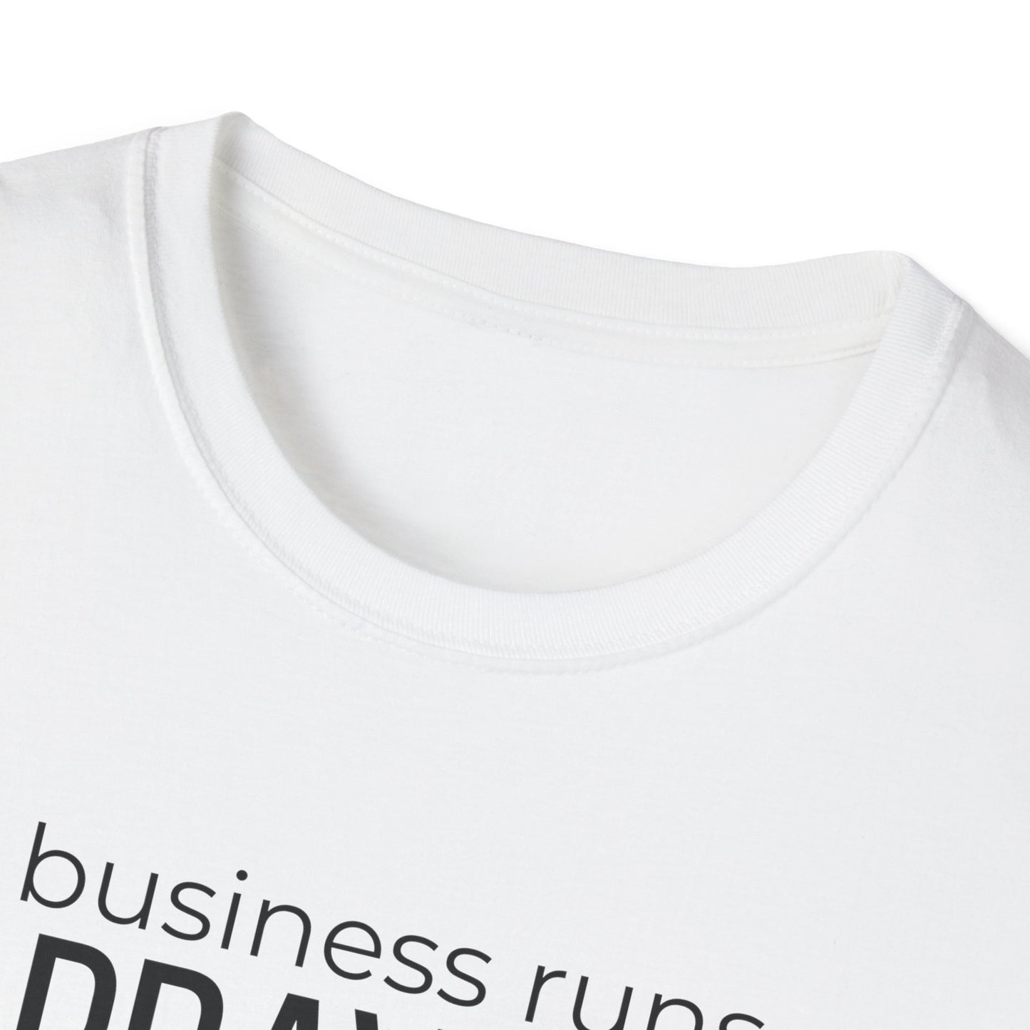 Prayer & Purpose T-Shirt — "My business runs on PRAYER & purpose" Inspirational Christian Tee