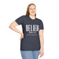 Inspirational T-Shirt: Believe John 14:1, Christian Gift, Faith Apparel, Motivational Tee, Religious Shirt