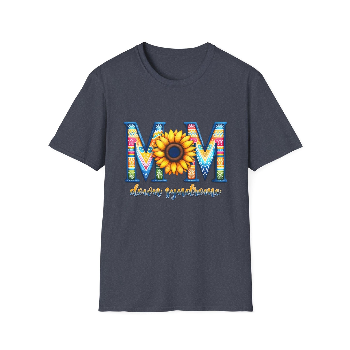 Colorful Mom Sunflower T-Shirt - Perfect Gift for Mother's Day, Birthday, Family Gatherings, Stylish Summer Wear