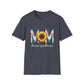 Colorful Mom Sunflower T-Shirt - Perfect Gift for Mother's Day, Birthday, Family Gatherings, Stylish Summer Wear