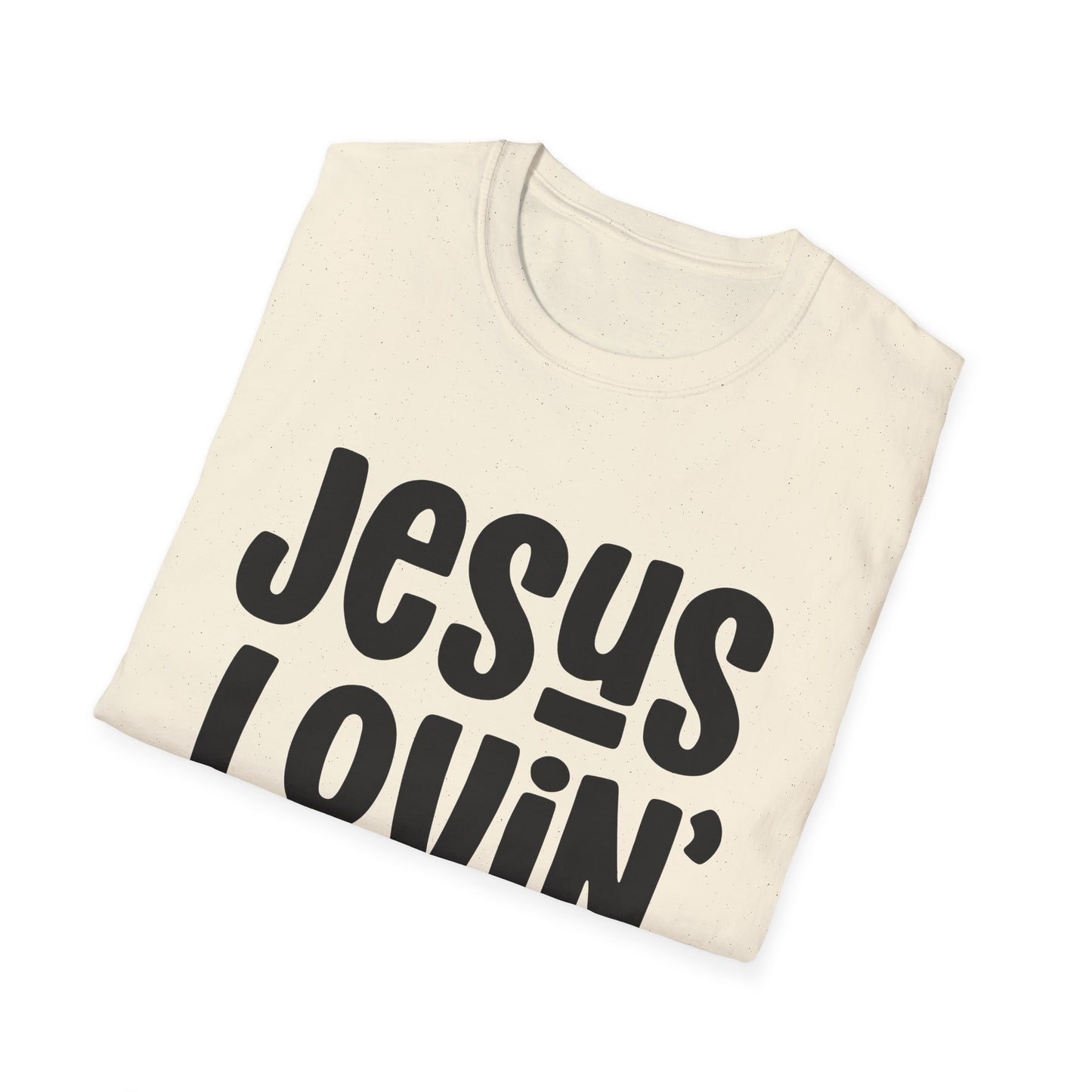 Jesus Lovin' Mama Unisex Softstyle T-Shirt | Mother's Day Gift, Christian Tee, Casual Wear, Faith-Based Fashion, Family Reunion Shirt