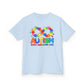 Colorful Autism Awareness Kids Tee, Bright Rainbow Tee, Support, Understand, Love, Gift for Autism Month, Kids Apparel