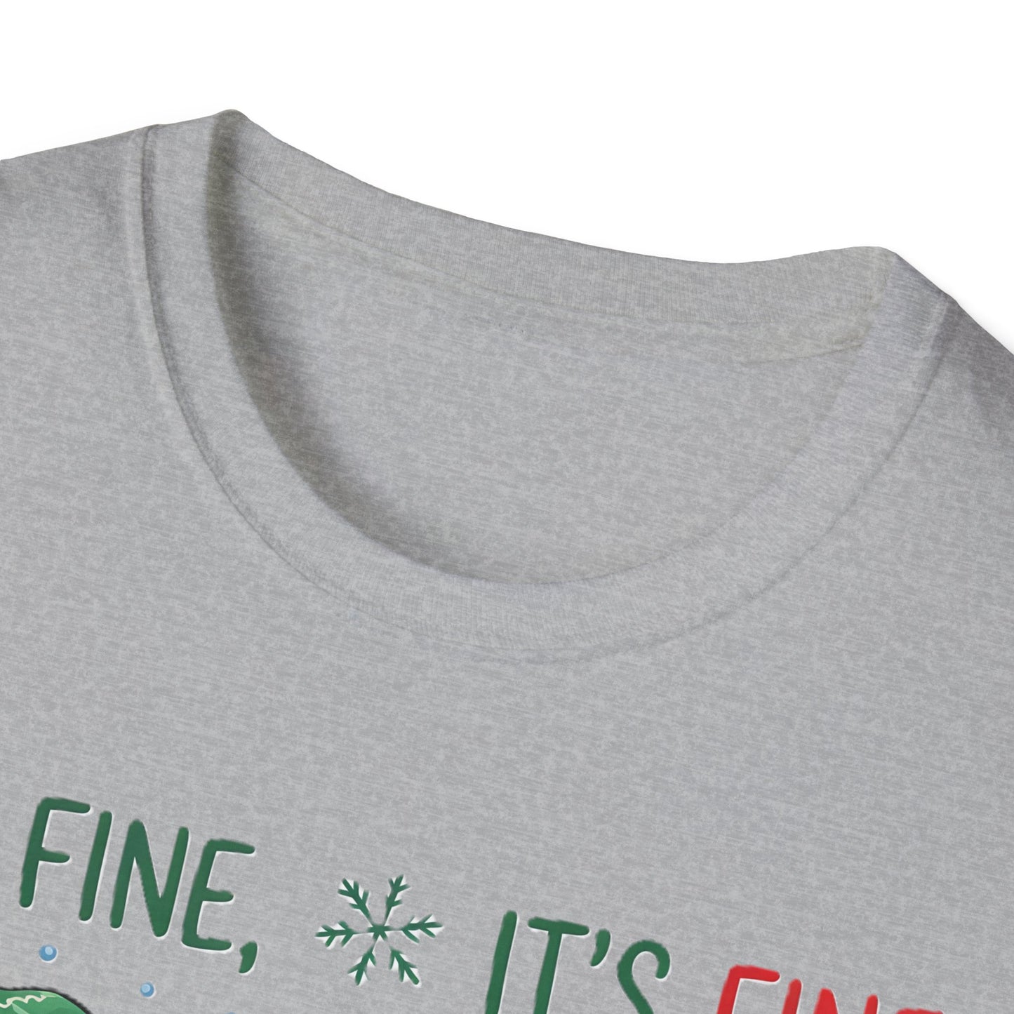 Humorous Christmas T-Shirt, Cute Snowman Design, Festive Holiday Apparel, Funny Winter Gift, Unisex Softstyle Tee