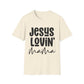 Jesus Lovin' Mama Unisex Softstyle T-Shirt | Mother's Day Gift, Christian Tee, Casual Wear, Faith-Based Fashion, Family Reunion Shirt