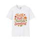 Autumn Faith Tee: Fall Favorite Sweaters, Unisex Softstyle T-Shirt, Thanksgiving Gift, Cozy Casual Wear, Faith-Based Apparel