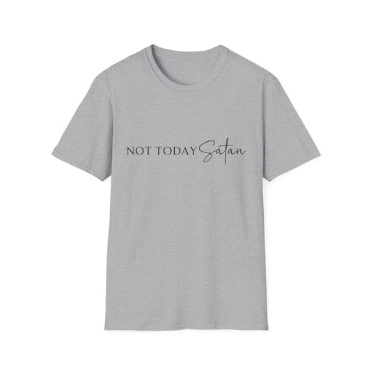 Not Today Satan Unisex Softstyle T-Shirt, Fun Casual Tee, Gift for Sarcastic Friends, Everyday Wear, Trendy Statement Shirt